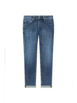 "Dondup Herrenjeans Blau HW – Stilvoll & Bequem"