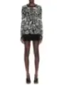 "Off-White Kleider im Sale | Off-White Damenkleid Schwarz mit Print - Langärmliges Herbst/Winter Kleid mit Rundhalsausschnitt | Artikelcode: EBO_2127 online kaufen"|Planet-Deluxe