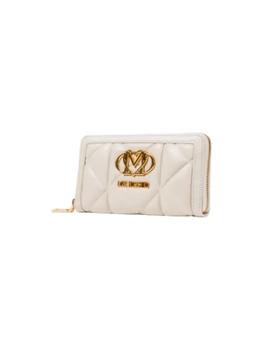 "Love Moschino Geldbörsen im Sale | Love Moschino Damen-Portemonnaie Weiß mit Reißverschluss – Stilvolles Accessoire für Herbst/Winter  online kaufen"|Planet-Deluxe