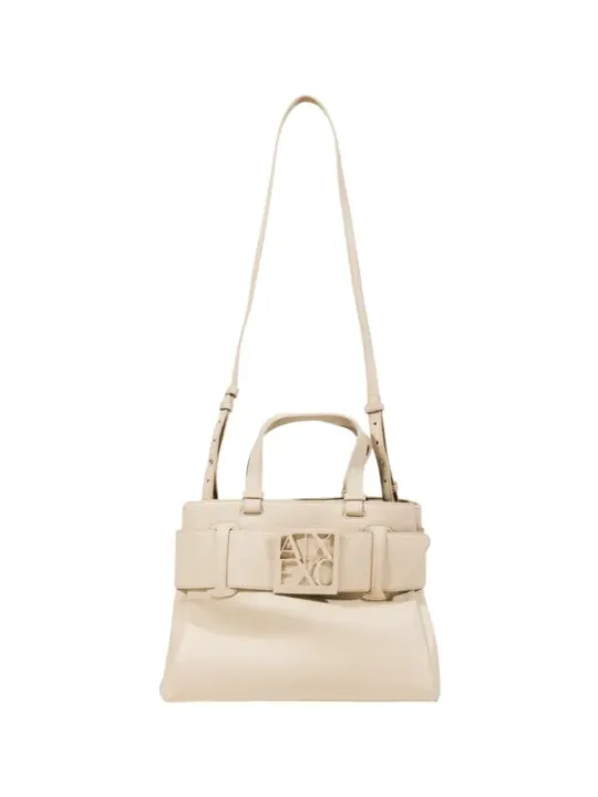 "Armani Exchange Einzelstücke & Seltenheiten im Sale | Armani Exchange Damenhandtasche Beige für Herbst/Winter – Elegante Schultertasche mit Reißverschluss und Innentaschen, 24x34 online kaufen"|Planet-Deluxe