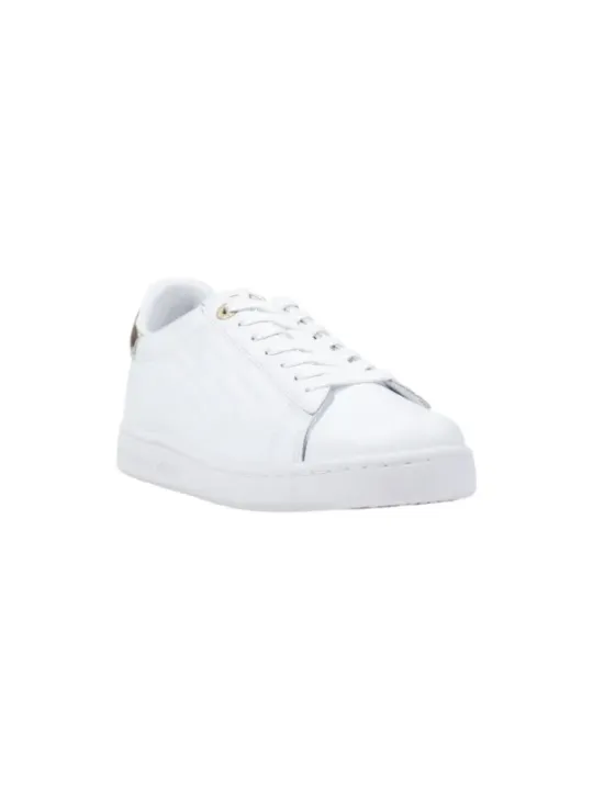 "Ea7 Sneakers im Sale | EA7 Damen-Sneaker Herbst/Winter - Goldene Slip-On Ledersneaker mit Schnürverschluss online kaufen"|Planet-Deluxe