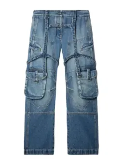 "Stilvolle Off-White Damenjeans – Trendige Eleganz"