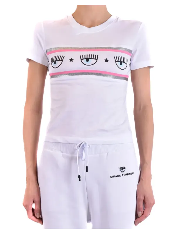 "Chiara Ferragni T-Shirts im Sale | Chiara Ferragni Damen T-Shirt Frühling Sommer Weiß Druck online kaufen"|Planet-Deluxe "Chiara Ferragni T-Shirts im Sale | Chiara Ferragni Damen T-Shirt Frühling Sommer Weiß Druck online kaufen"|Planet-Deluxe