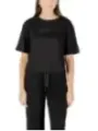 "Armani Exchange T-Shirts im Sale | Armani Exchange Damen T-Shirt Herbst/Winter Schwarz Print online kaufen"|Planet-Deluxe