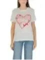 "Desigual T-Shirts im Sale | Desigual Damen T-Shirt Herbst/Winter Weißer Druck Kurzarm online kaufen"|Planet-Deluxe