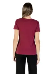 "Armani Exchange T-Shirts im Sale | Armani Exchange Damen TShirt Herbst Bordeaux Strass online kaufen"|Planet-Deluxe