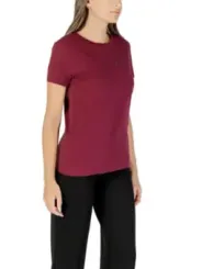 "Armani Exchange T-Shirts im Sale | Armani Exchange Damen TShirt Herbst Bordeaux Strass online kaufen"|Planet-Deluxe
