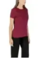 "Armani Exchange T-Shirts im Sale | Armani Exchange Damen TShirt Herbst Bordeaux Strass online kaufen"|Planet-Deluxe