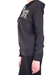 "Versace Jeans Couture Sweatshirts im Sale | Versace Jeans Couture Damen Kapuzenfleece in Schwarz mit Druckmuster - Herbst/Winter Kollektion, 100% Baumwolle, Artikelcode: V_ online kaufen"|Planet-Deluxe