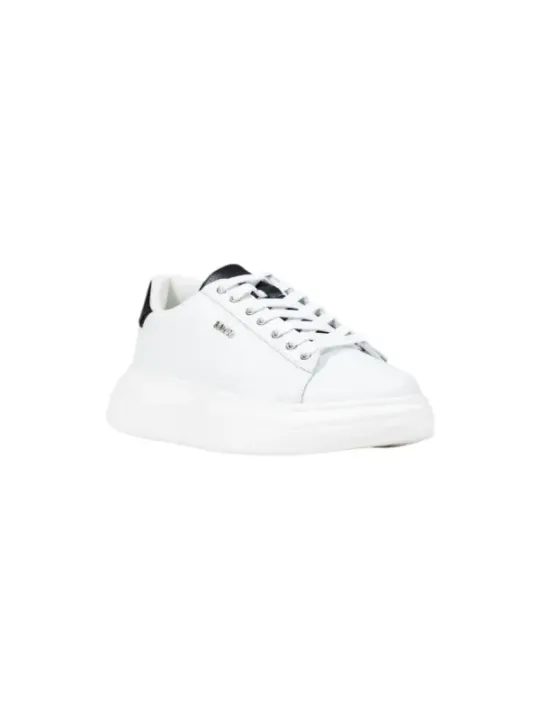 "Liu Jo Sneakers im Sale | Liu Jo Damen-Sneakers Herbst/Winter – Weiße Slip-On Turnschuhe mit Schnürverschluss aus Kunstleder online kaufen"|Planet-Deluxe