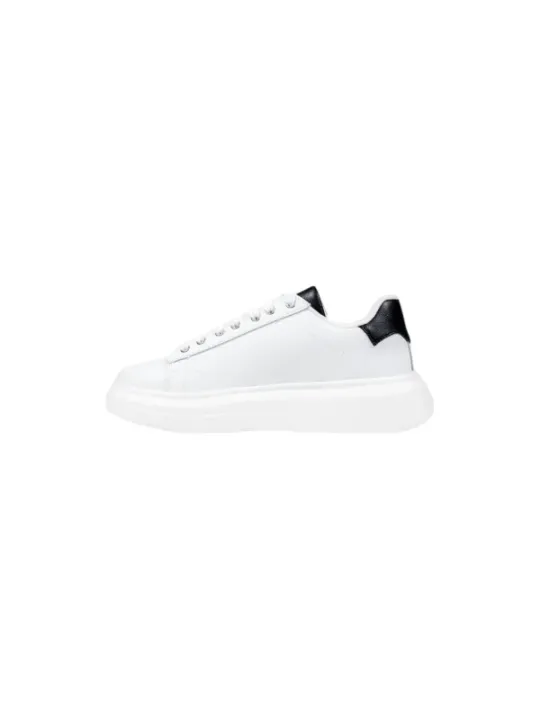 "Liu Jo Sneakers im Sale | Liu Jo Damen-Sneakers Herbst/Winter – Weiße Slip-On Turnschuhe mit Schnürverschluss aus Kunstleder online kaufen"|Planet-Deluxe