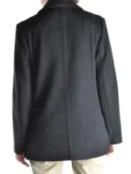 "Alexander Wang Mäntel im Sale | Alexander Wang Damen Wollmantel Schwarz - Eleganter Herbst/Winter Mantel mit Knopfverschluss und Vordertaschen online kaufen"|Planet-Deluxe