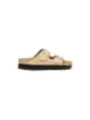 "Birkenstock Pantoletten im Sale | Birkenstock Damen Pantoletten Beige - Herbst/Winter Kollektion 1028379 - Bequeme Gummisohle, 100% Synthetisch online kaufen"|Planet-Deluxe