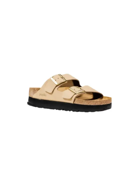 "Birkenstock Pantoletten im Sale | Birkenstock Damen Pantoletten Beige - Herbst/Winter Kollektion 1028379 - Bequeme Gummisohle, 100% Synthetisch online kaufen"|Planet-Deluxe