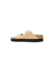 "Birkenstock Pantoletten im Sale | Birkenstock Damen Pantoletten Beige - Herbst/Winter Kollektion 1028379 - Bequeme Gummisohle, 100% Synthetisch online kaufen"|Planet-Deluxe
