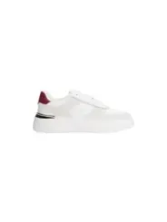 "Tommy Hilfiger Sneakers im Sale | Tommy Hilfiger Damen Herbst/Winter Sneaker - Weiße Ledersneaker mit Schnürung und Gummisohle (Artikelcode: FW0FW08632) online kaufen"|Planet-Deluxe