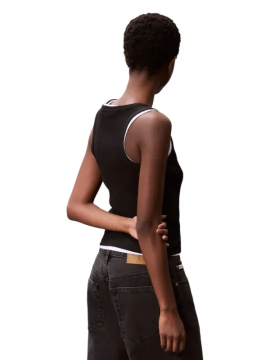 "Calvin Klein Jeans Tanktops im Sale | Calvin Klein Jeans - Calvin Klein Jeans Canotta Donna online kaufen"|Planet-Deluxe