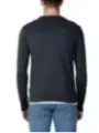 Schwarzer und blauer Crewneck-Pullover