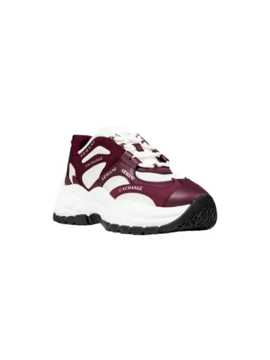 "Armani Exchange Sneakers im Sale | Armani Exchange Damen Sneaker - Violett Herbst/Winter Kollektion | Modische Bänder & Gummisohle | Artikelcode: XDX120 XV708 online kaufen"|Planet-Deluxe