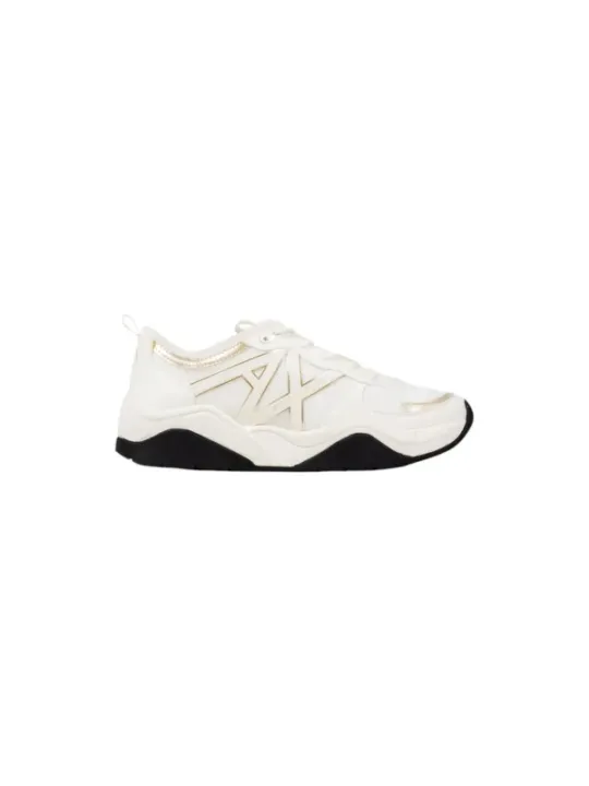 "Armani Exchange Sneakers im Sale | Armani Exchange Damen Sneakers - Goldene Herbst/Winter Schnürschuhe mit Gummisohle (Artikelcode: XDX039 XV311) - 100% Polyester online kaufen"|Planet-Deluxe