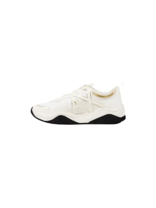 "Armani Exchange Sneakers im Sale | Armani Exchange Damen Sneakers - Goldene Herbst/Winter Schnürschuhe mit Gummisohle (Artikelcode: XDX039 XV311) - 100% Polyester online kaufen"|Planet-Deluxe