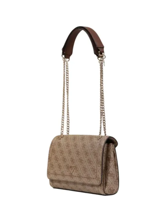 "Guess Einzelstücke & Seltenheiten im Sale | GUESS Damen Handtasche Herbst/Winter - Stilvolle Braune Drucktasche mit Druckknopfverschluss und Praktischen Innen- und Außenta online kaufen"|Planet-Deluxe