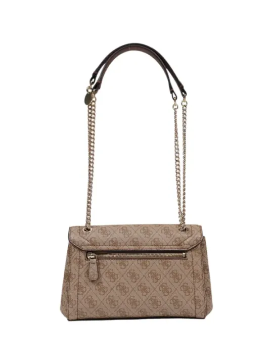 "Guess Einzelstücke & Seltenheiten im Sale | GUESS Damen Handtasche Herbst/Winter - Stilvolle Braune Drucktasche mit Druckknopfverschluss und Praktischen Innen- und Außenta online kaufen"|Planet-Deluxe