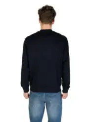 "Armani Exchange Sweatshirts im Sale | Armani Exchange Herren Fleece Blau Druck Langarm Herbst Winter online kaufen"|Planet-Deluxe