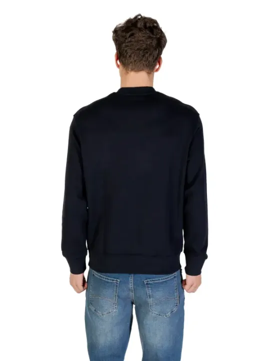 "Armani Exchange Sweatshirts im Sale | Armani Exchange Herren Fleece Blau Druck Langarm Herbst Winter online kaufen"|Planet-Deluxe