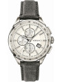 Graue Versace Uhr mit Lederarmband