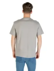 "Calvin Klein T-Shirts im Sale | Calvin Klein Herren TShirt Grau Druck Kurzarm Herbst Winter online kaufen"|Planet-Deluxe
