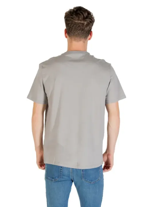 "Calvin Klein T-Shirts im Sale | Calvin Klein Herren TShirt Grau Druck Kurzarm Herbst Winter online kaufen"|Planet-Deluxe