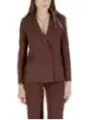 "Rinascimento Blazer im Sale | Rinascimento Damen Kostümjacke – Elegante Herbst/Winter Blazer in Braun mit Knopfverschluss und V-Ausschnitt, Artikelcode: CF online kaufen"|Planet-Deluxe