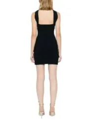 "Roberto Cavalli Kleider im Sale | Roberto Cavalli Damenkleid - Elegantes Schwarzes Herbst/Winter Kleid mit Sweetheart-Ausschnitt, Ärmellos - Artikelcode: V_32145 online kaufen"|Planet-Deluxe