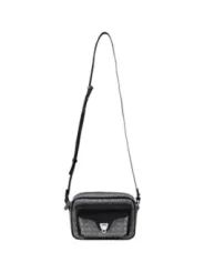 "Coccinelle Einzelstücke & Seltenheiten im Sale | Coccinelle Damen Umhängetasche - Graue Leder-Tasche mit Print und Reißverschluss für Frühling/Sommer online kaufen"|Planet-Deluxe
