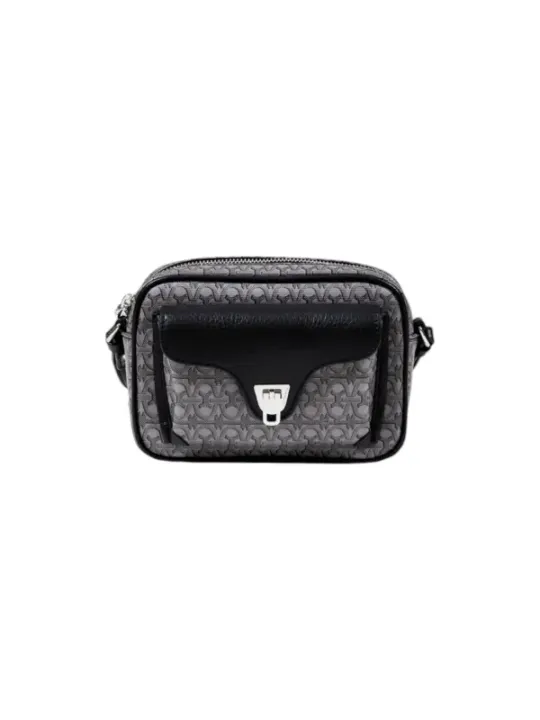 "Coccinelle Einzelstücke & Seltenheiten im Sale | Coccinelle Damen Umhängetasche - Graue Leder-Tasche mit Print und Reißverschluss für Frühling/Sommer online kaufen"|Planet-Deluxe