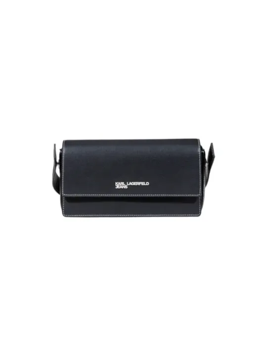 "Karl Lagerfeld Jeans Einzelstücke & Seltenheiten im Sale | Karl Lagerfeld Jeans Damenhandtasche Schwarz - Elegante Herbst/Winter Tasche mit Druckknopfverschluss und Innentaschen - Modell  online kaufen"|Planet-Deluxe
