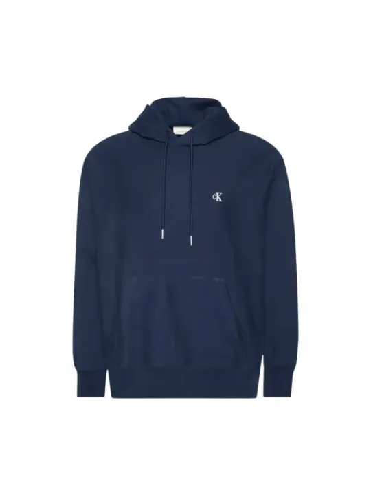"Calvin Klein Jeans Sweatshirts im Sale | Calvin Klein Herren Fleece Kapuzenpullover Blau online kaufen"|Planet-Deluxe