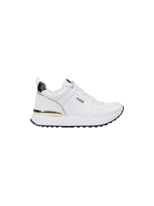 "Guess Sneakers im Sale | **GUESS Damen Sneaker - Weiße Herbst/Winter Slip-On Sneakers mit Schnürung** online kaufen"|Planet-Deluxe