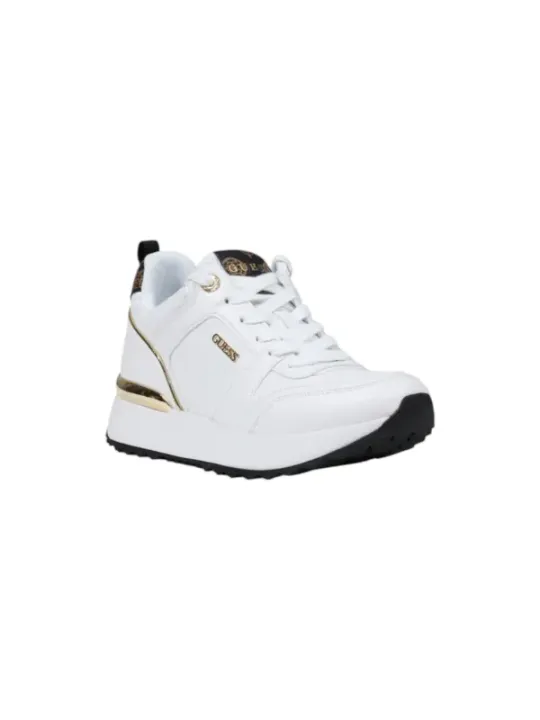 "Guess Sneakers im Sale | **GUESS Damen Sneaker - Weiße Herbst/Winter Slip-On Sneakers mit Schnürung** online kaufen"|Planet-Deluxe