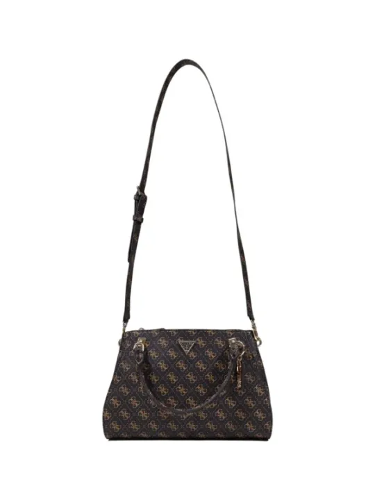 "Guess Einzelstücke & Seltenheiten im Sale | Guess Damen Herbst Winter Handtasche Braun mit Druck  online kaufen"|Planet-Deluxe