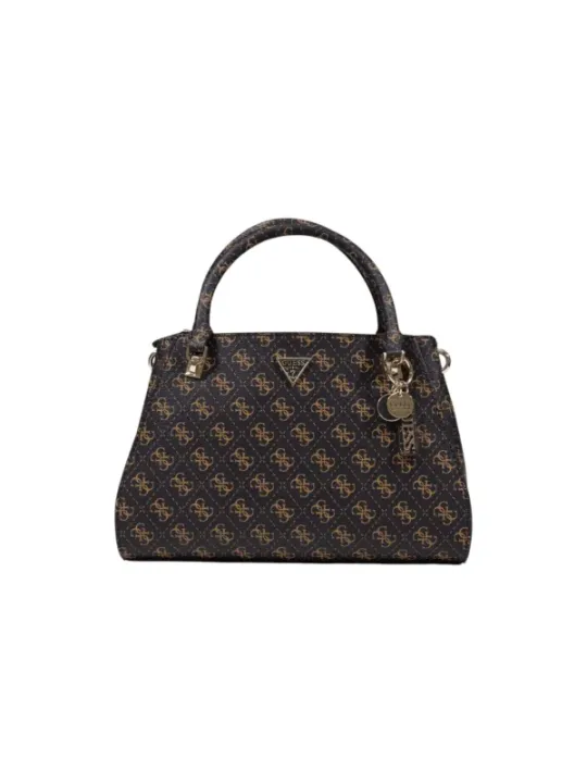 "Guess Einzelstücke & Seltenheiten im Sale | Guess Damen Herbst Winter Handtasche Braun mit Druck  online kaufen"|Planet-Deluxe