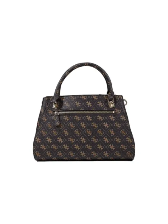 "Guess Einzelstücke & Seltenheiten im Sale | Guess Damen Herbst Winter Handtasche Braun mit Druck  online kaufen"|Planet-Deluxe