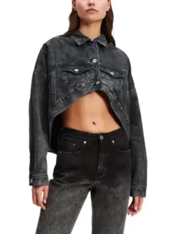 "Karl Lagerfeld Damen Blazer - Schwarz, 100% Baumwolle"