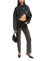 "Karl Lagerfeld Jeans Blazer im Sale | Karl Lagerfeld Jeans Damen Kostümjacke - Herbst/Winter, Schwarz, 100% Baumwolle, Modell A3W14060 online kaufen"|Planet-Deluxe
