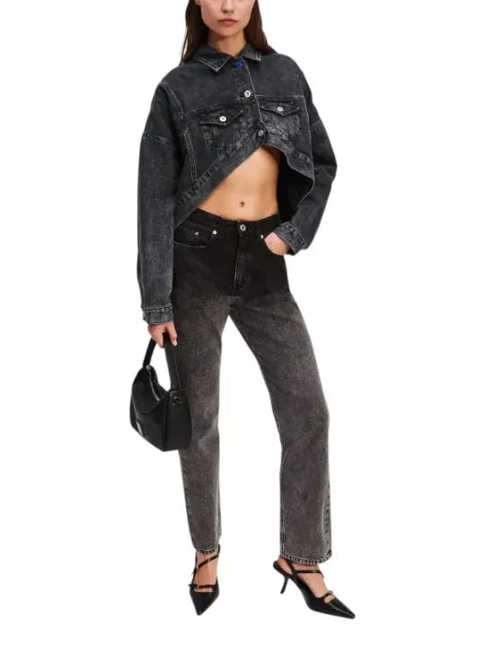 "Karl Lagerfeld Jeans Blazer im Sale | Karl Lagerfeld Jeans Damen Kostümjacke - Herbst/Winter, Schwarz, 100% Baumwolle, Modell A3W14060 online kaufen"|Planet-Deluxe