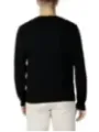 Schwarzes Herren Langarmshirt Rückansicht