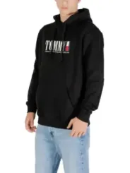 "Tommy Hilfiger Jeans Sweatshirts im Sale | Tommy Hilfiger Herren Fleece Hoodie Schwarz Herbst/Winter online kaufen"|Planet-Deluxe