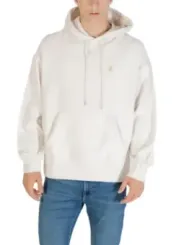 "Calvin Klein Jeans Sweatshirts im Sale | Calvin Klein Herren Fleece Kapuzenpullover Weiß online kaufen"|Planet-Deluxe