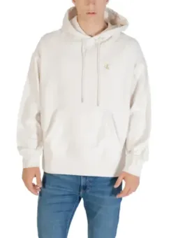 Calvin Klein Herren Fleece Hoodie Weiß - Komfort & Stil